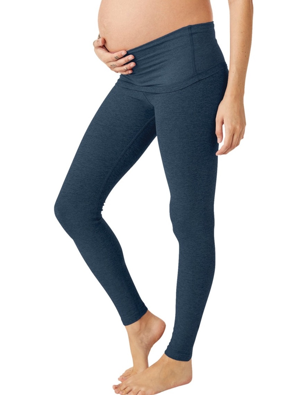 Beyond Yoga Beyond The Bump Maternity Leggings XS Teal High Waist - Picture 2 of 9